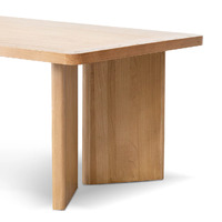 Rockwell 2.4m Elm Dining Table - Natural