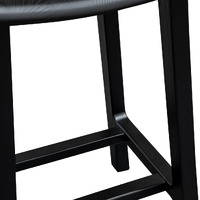 Sammy Wooden Bar Stool - Black