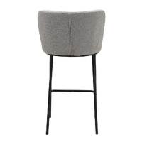 Set of 2 Flossie Boucle Barstools, Latte