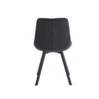 Set of 2 Orion Faux Leather Dining Chairs, Black