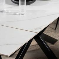 Craig Extendable Dining Table, Snow White