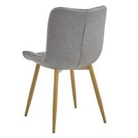 Set of 2 Sleigh Dining Chairs, Taupe