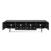 Adele 2m Wooden TV Entertainment Unit - Full Black