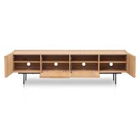 Adele 2m Wooden TV Entertainment Unit - Natural