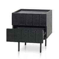 Adele Bedside Table - Full Black