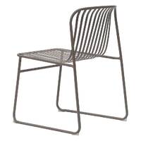 Set of 2 Pesco Curved Outdoor Dining Chairs