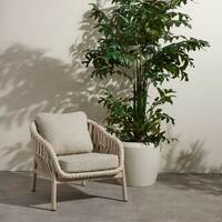 Elwood Outdoor Chair, Cream