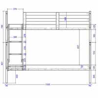 Springfield Single Over Double Bunk Bed with Single Trundle