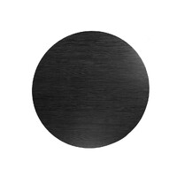 Nola 1.2m Round Wooden Dining Table - Black