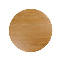 Nola 1.2m Round Wooden Dining Table - Natural