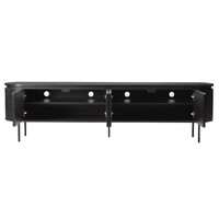 Nola 2m Wooden TV Entertainment Unit - Black