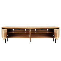 Nola 2m Wooden TV Entertainment Unit - Natural