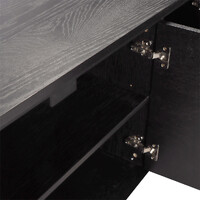 Nola 1.6m Wooden Buffet Unit - Black