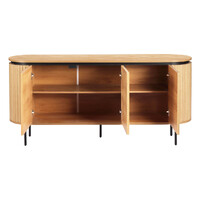 Nola 1.6m Wooden Buffet Unit - Natural