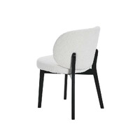 Set of 2 Dorson Boucle Dining Chair, Black