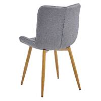 Set of 2 Sleigh Dining Chairs, Ash