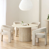 Chase Travertine Dining Table