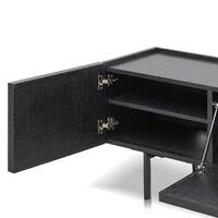 Adele 2m Wooden TV Entertainment Unit - Full Black