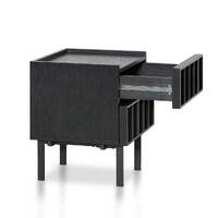 Adele Bedside Table - Full Black