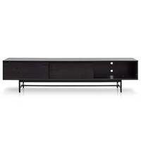 Medena 2.1m Wooden Entertainment TV Unit - Full Black