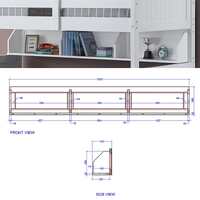 Springfield Single Over Double Bunk Bed with Single Trundle