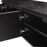 Nola 2m Wooden TV Entertainment Unit - Black