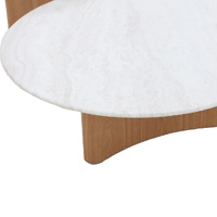 Laurie Nested Marble Coffee Table - Natural