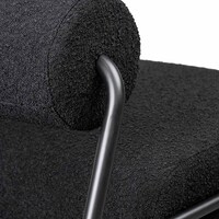 Elba Lounge Chair - Black Boucle