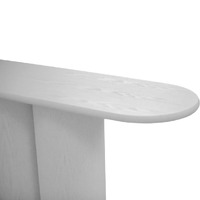 Bomen Wooden Console Table, Full White