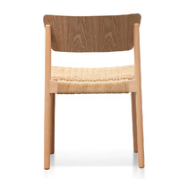 Set of 2 Cassian Rope Seat Dining Chair - Natural