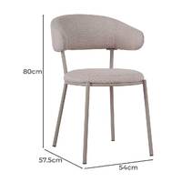 Set of 2 Oneal Dining Chairs, Shell