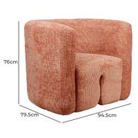 Hurst Accent Chair, Blush