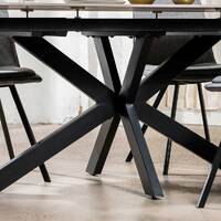 Craig Extendable Dining Table, Bulgarian Grey Ceramic