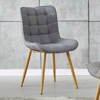 Set of 2 Sleigh Dining Chairs, Ash