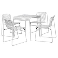 Pesco Outdoor Dining Table, White