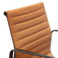 Volt Low Back Office Chair - Saddle Tan in Black Frame