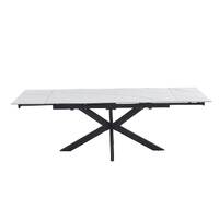 Craig Extendable Dining Table, Snow White