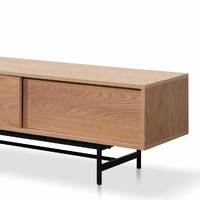 Medena 2.1m Wooden Entertainment TV Unit - Natural