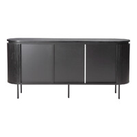 Nola 1.6m Wooden Buffet Unit - Black