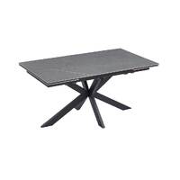 Craig Extendable Dining Table, Bulgarian Grey Ceramic