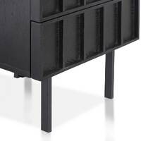 Adele Bedside Table - Full Black