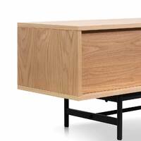 Medena 2.1m Wooden Entertainment TV Unit - Natural