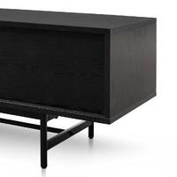 Medena 2.1m Wooden Entertainment TV Unit - Full Black