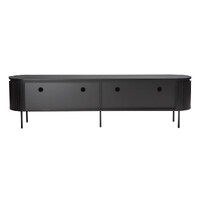 Nola 2m Wooden TV Entertainment Unit - Black