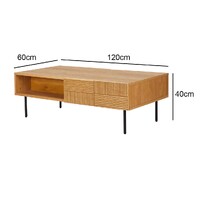 Palma 1.2m Wooden Coffee Table