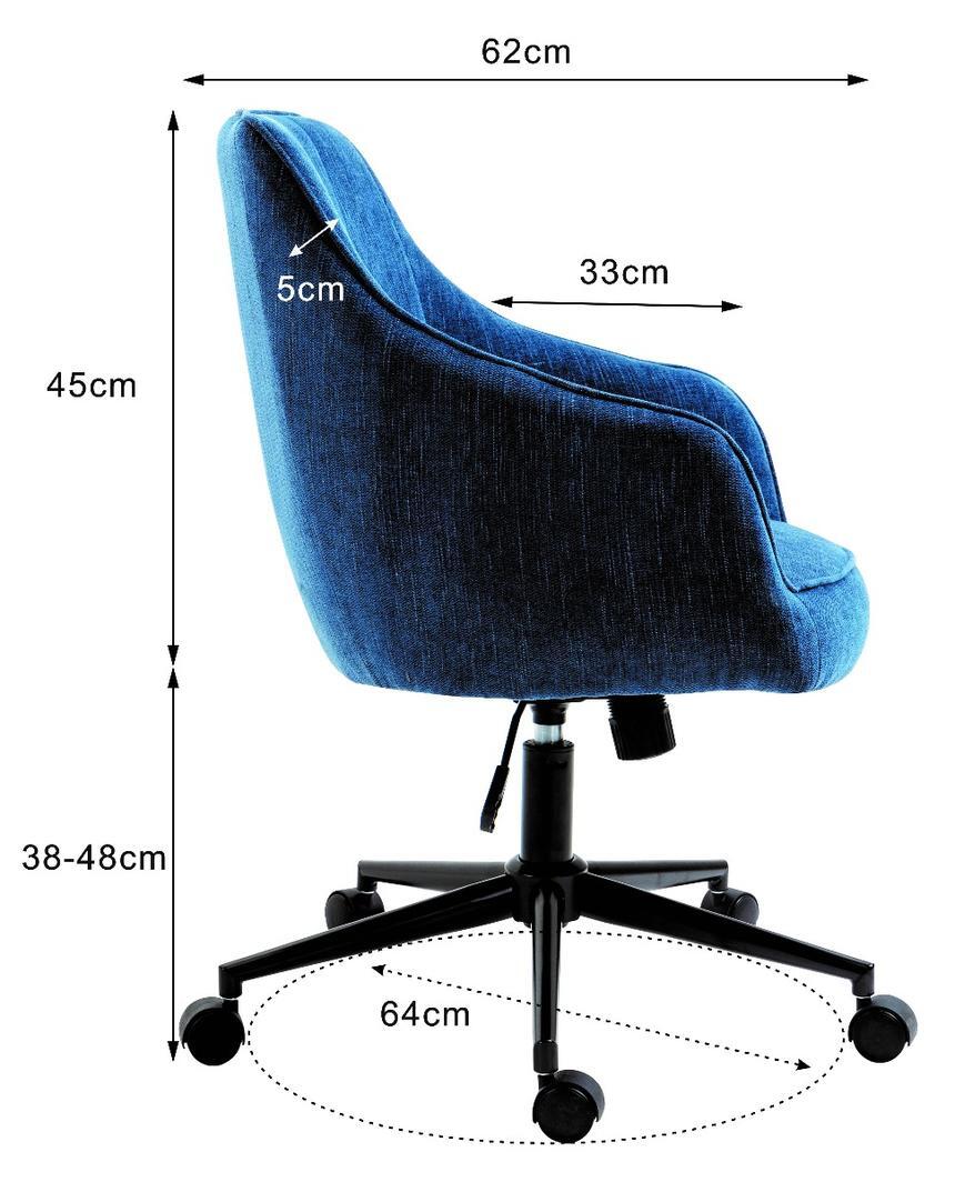 Ovios cute desk chair plush velvet office chair hot sale