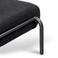 Elba Lounge Chair - Black Boucle