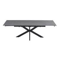 Craig Extendable Dining Table, Bulgarian Grey Ceramic