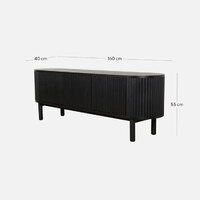 Matilda 1.6m TV Entertainment Unit - Full Black