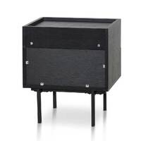 Adele Bedside Table - Full Black